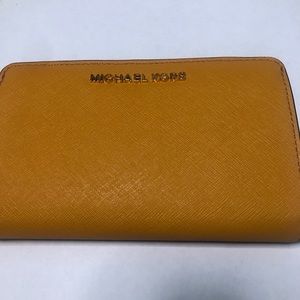 Michael Kors yellow wallet